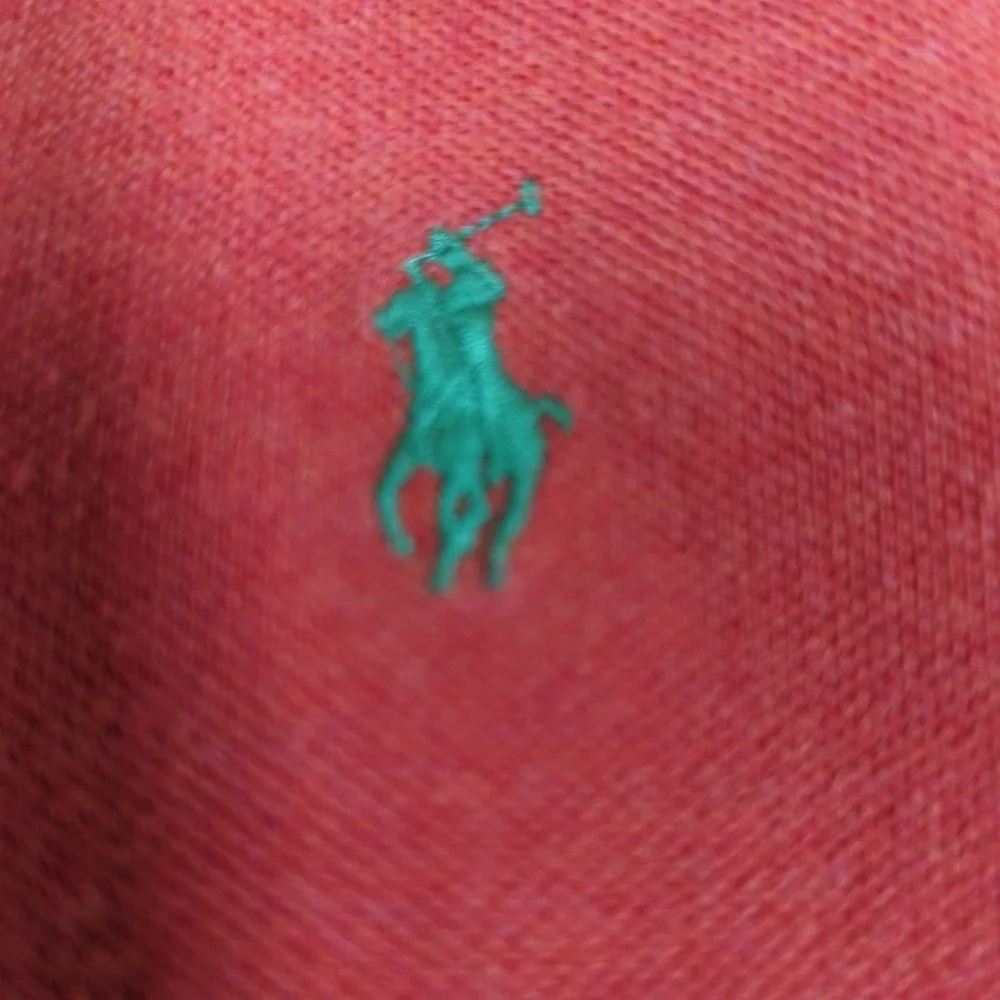 Vtg Ralph Lauren Polo Golf Shirt Mens M‎ Orange Pony Casual Short Sleeve Preppy
